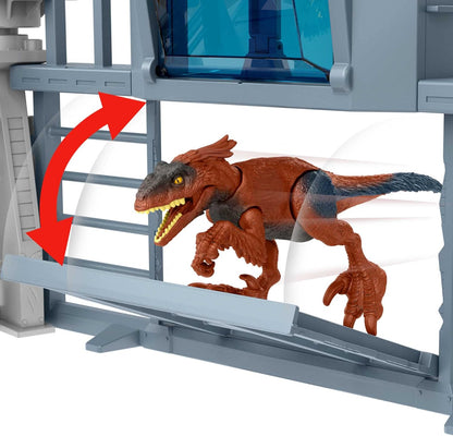 Jurassic World Dominion Outpost Chaos Playset con 2 action figure...2