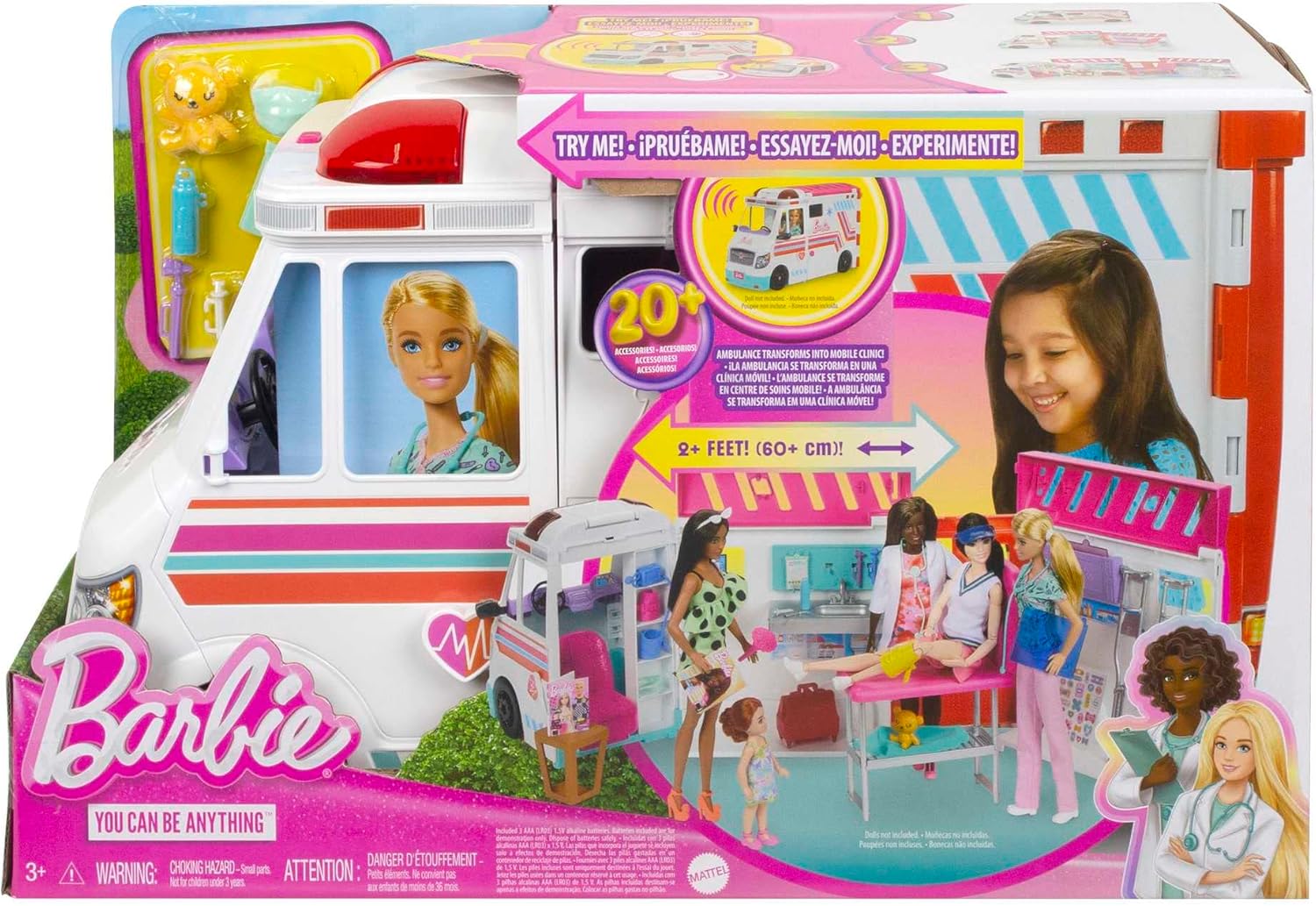 Barbie Playset Ambulanza Veicolo - Primo Soccorso con .............