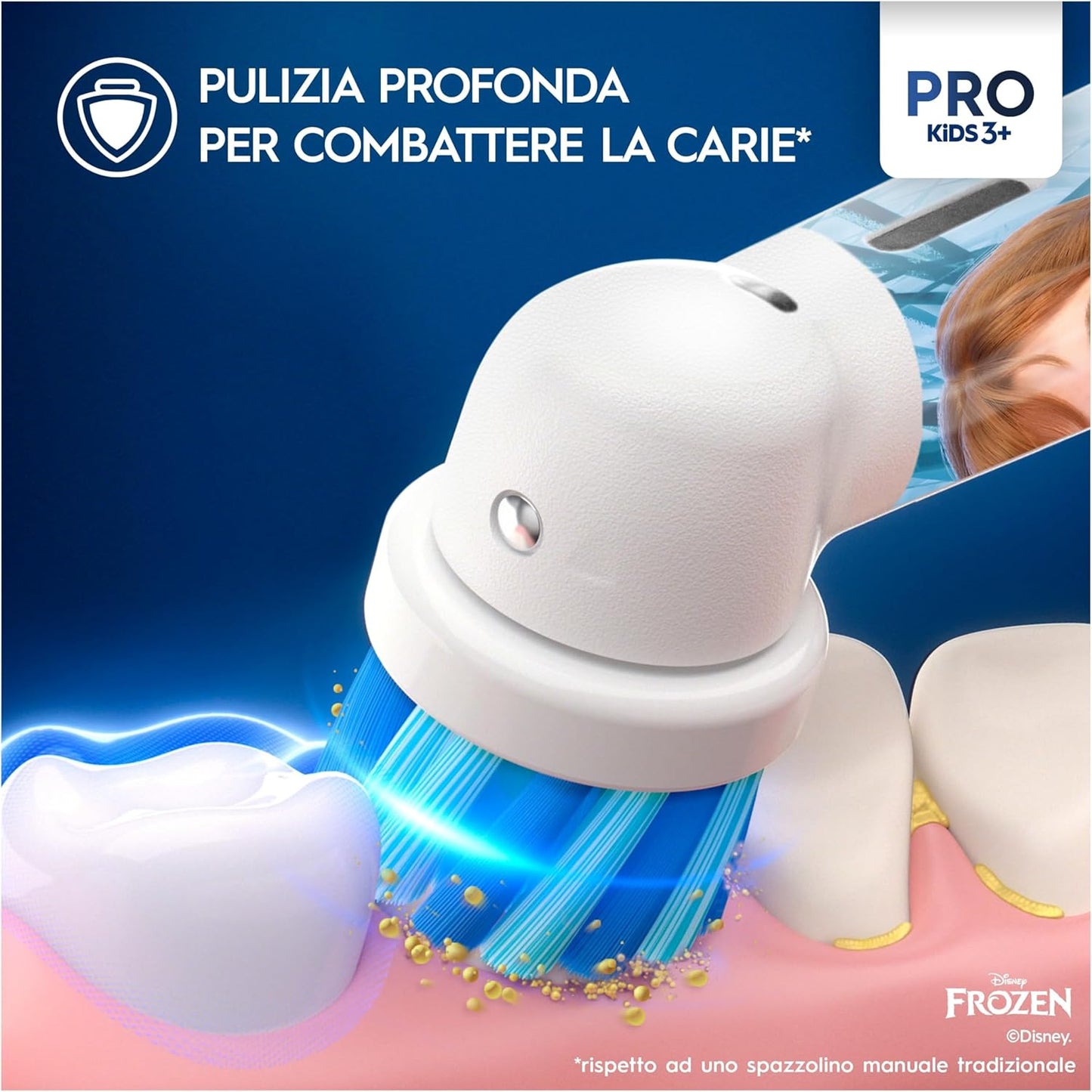 Oral-B Pro Kids Frozen Spazzolino Elettrico + 1 Testina Di Ricambio...