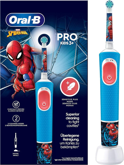 Oral-B Spazzolino Elettrico Ricaricabile Pro Kids Marvel Spiderman...