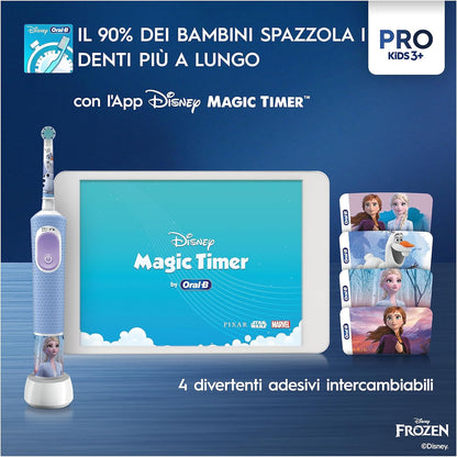 Oral-B Pro Kids Frozen Spazzolino Elettrico + 1 Testina Di Ricambio...