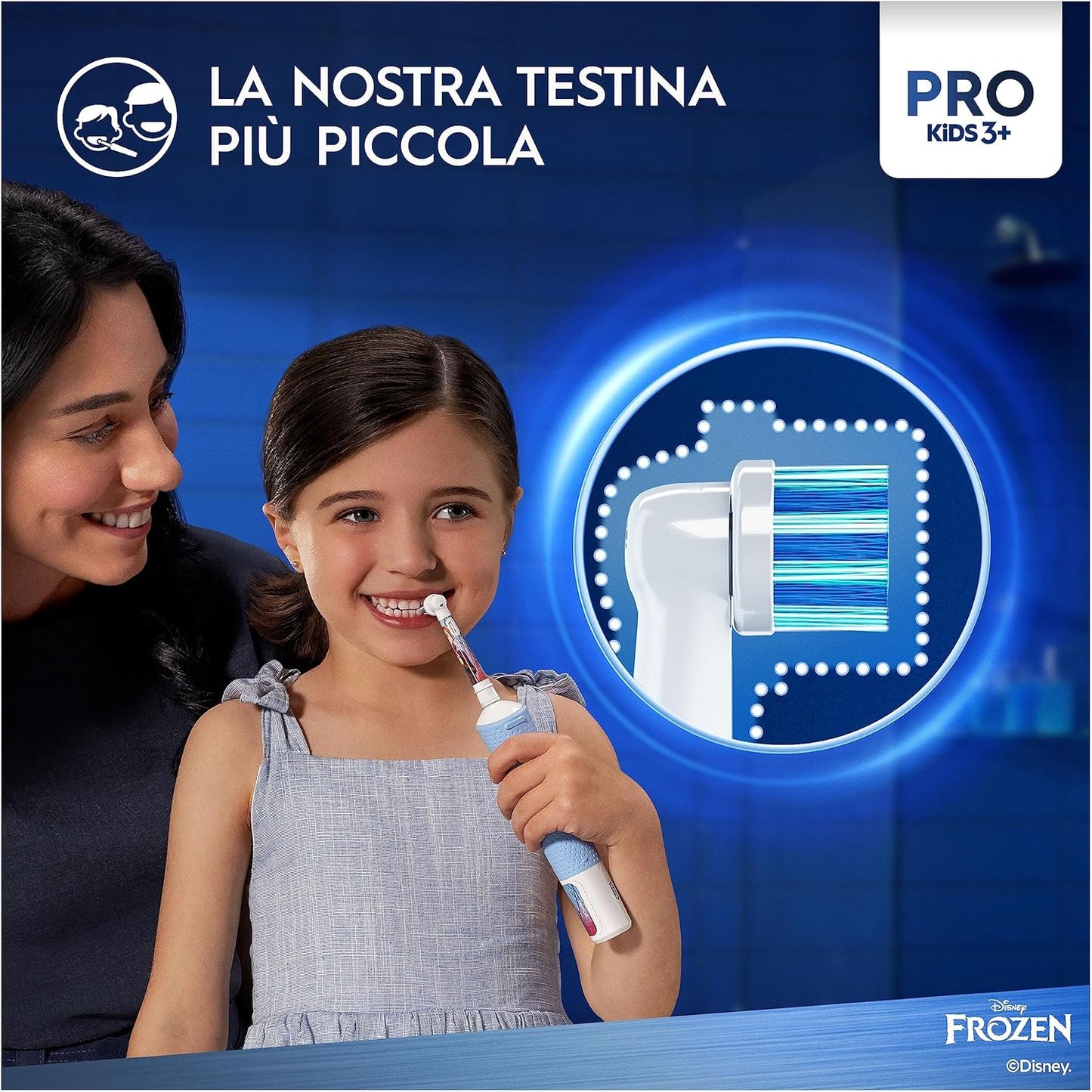 Oral-B Pro Kids Frozen Spazzolino Elettrico + 1 Testina Di Ricambio...